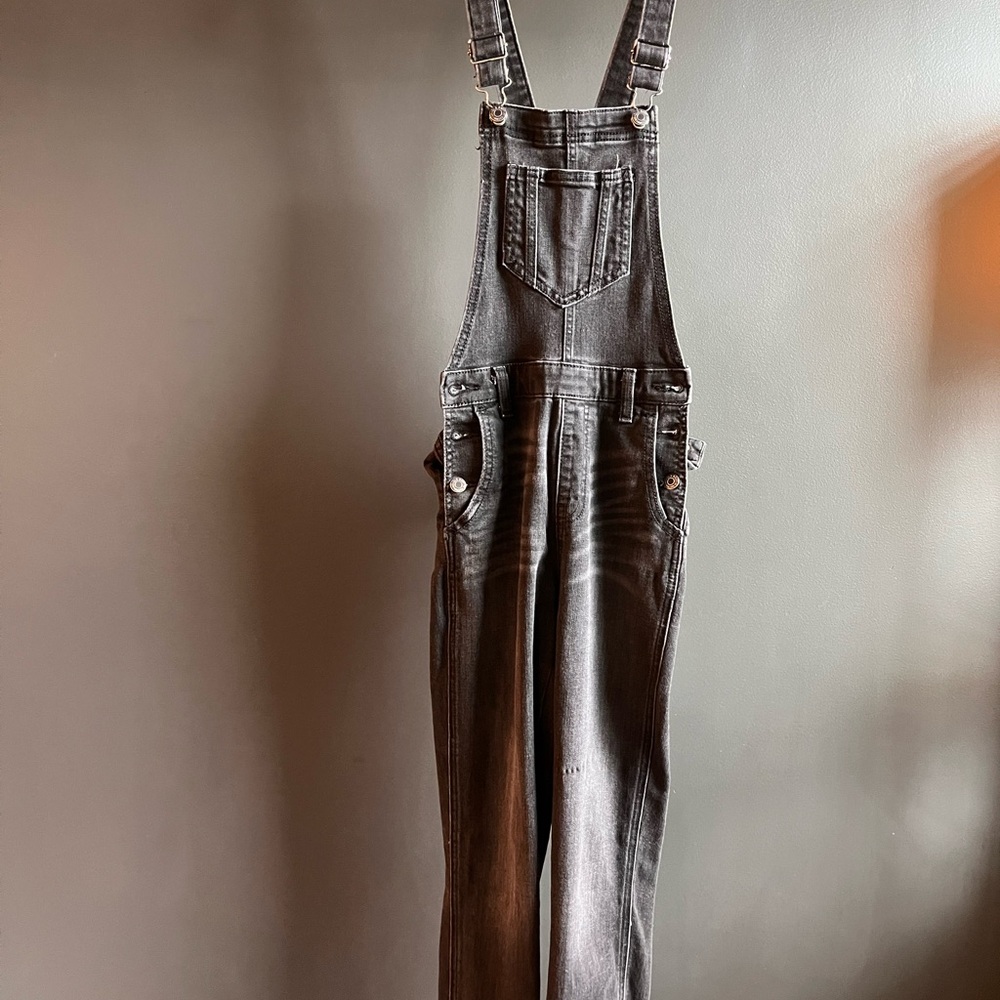 Old Navy Black Denim Overalls
